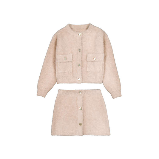 Conj. falda tricot pelo 4935 semilla