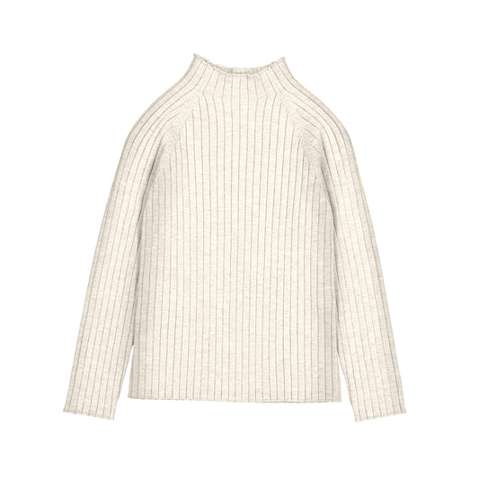 Blusa tejido cuello alto 4001 macchiato
