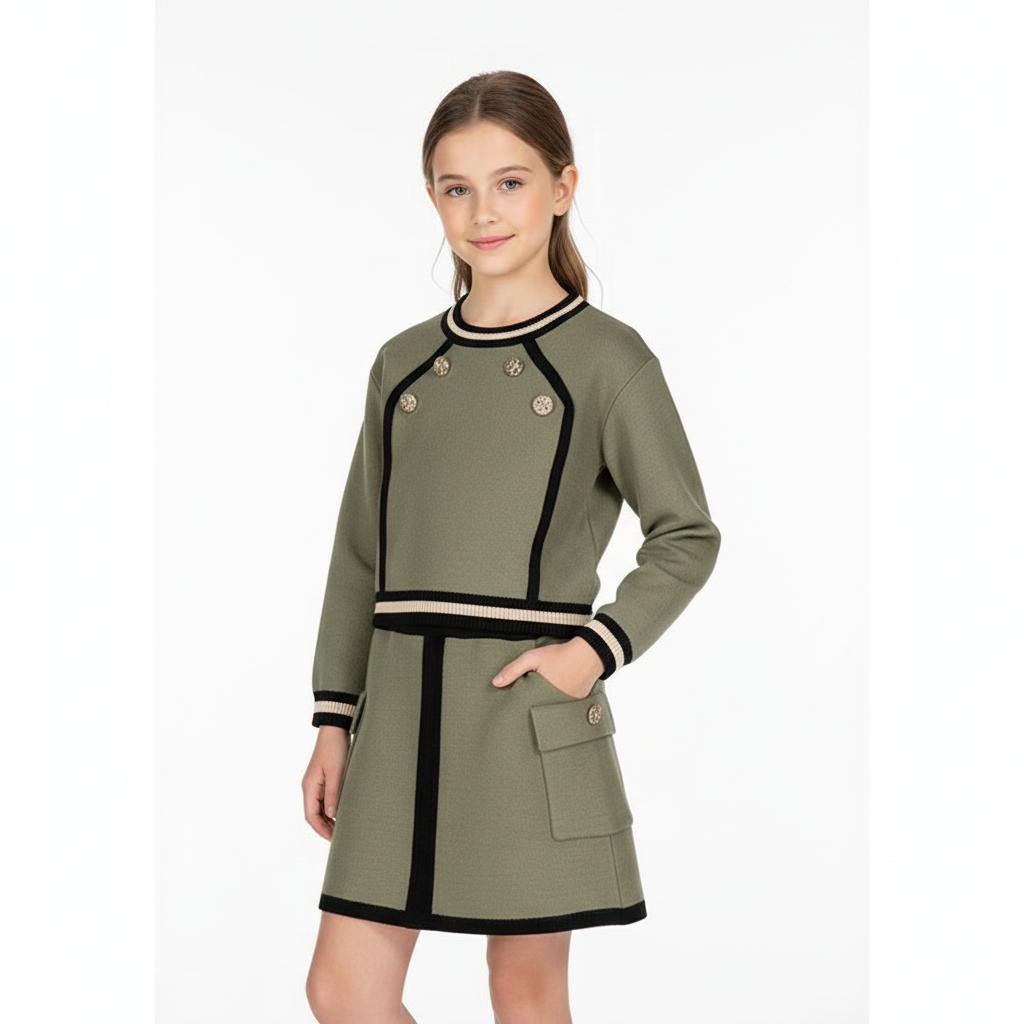Conj. falda tricot 5544 laurel