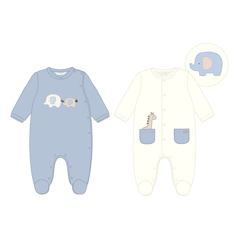 Set 2 mamelucos tundosos 2794 cielo