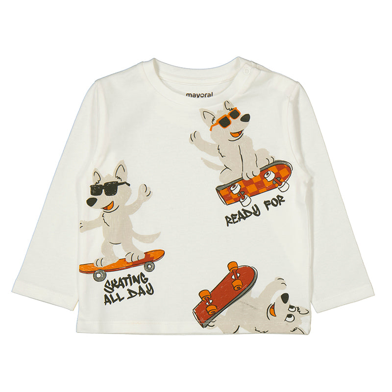 Camiseta m/l  2061 nata y overol 2747 chai