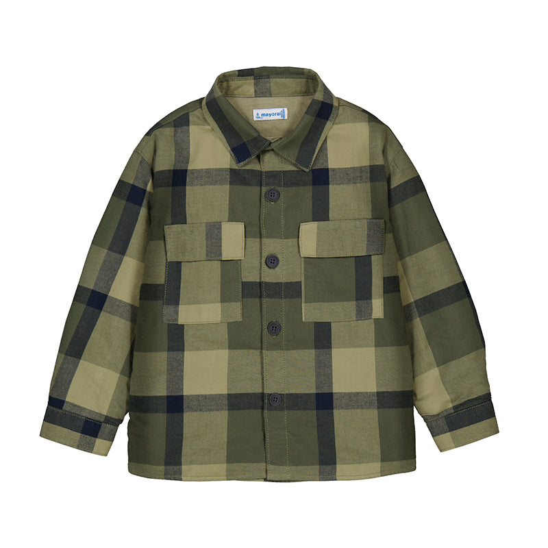 Sobrecamisa cuadros 4123 oliva