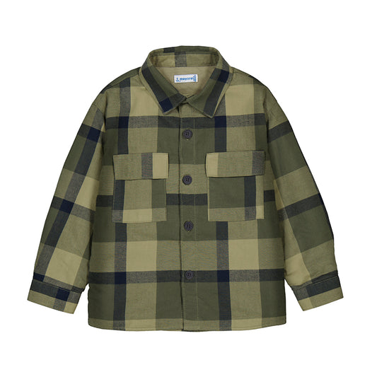 Sobrecamisa cuadros 4123 oliva