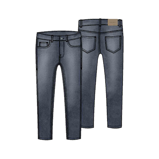 Pant. tejano slim fit basico 504 oscuro