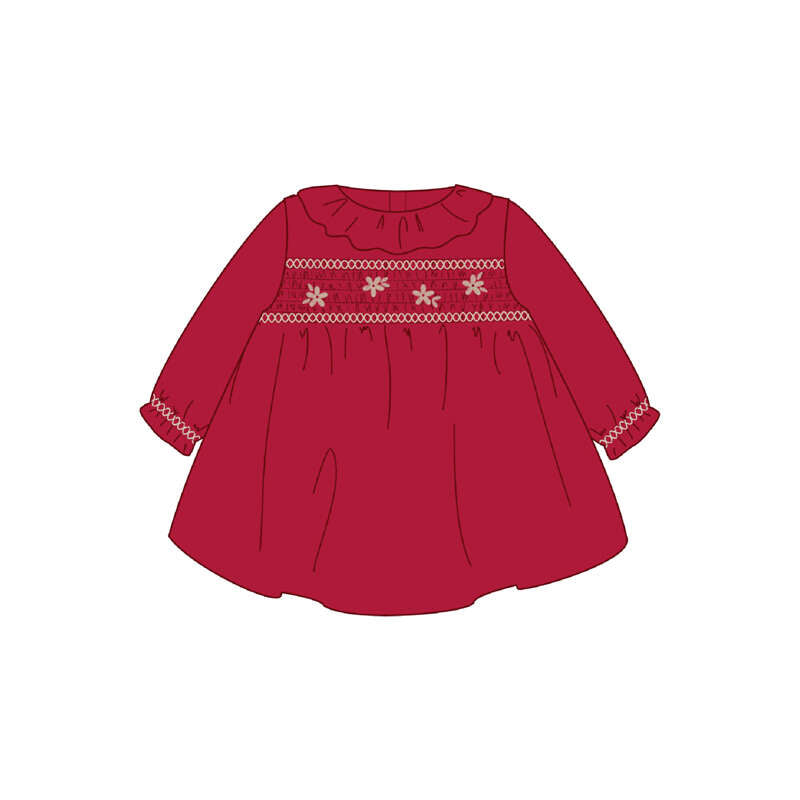Vestido terciopelo 2807 red