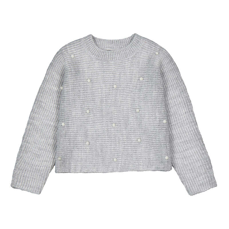 Jersey tricot perlas 4322 Gris mez