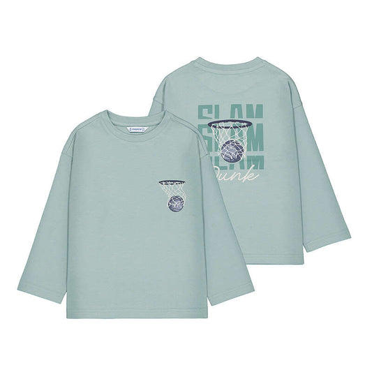 Camiseta m/l back print 4006 acuario