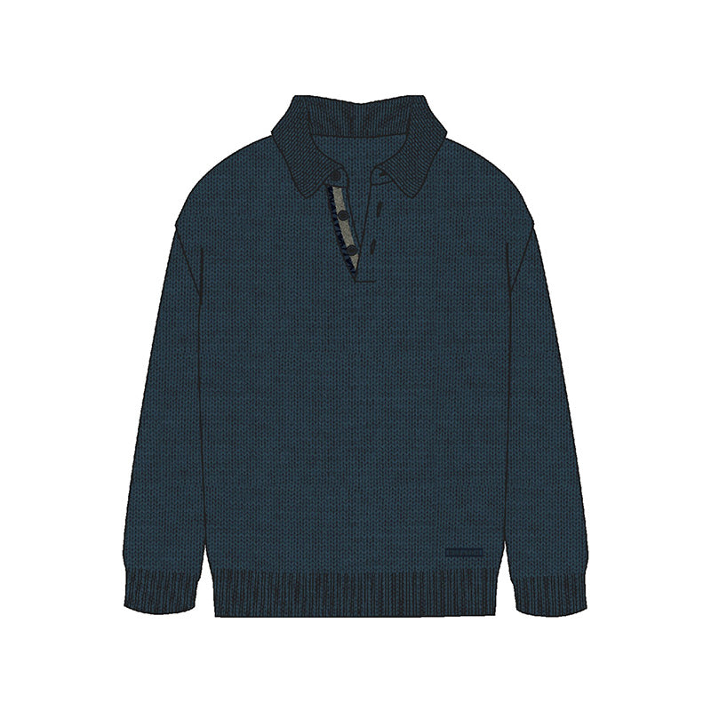 Jersey cuello polo 7383 marino