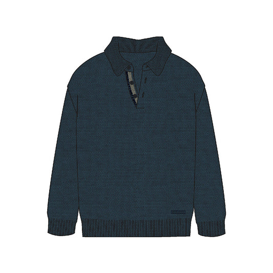 Jersey cuello polo 7383 marino
