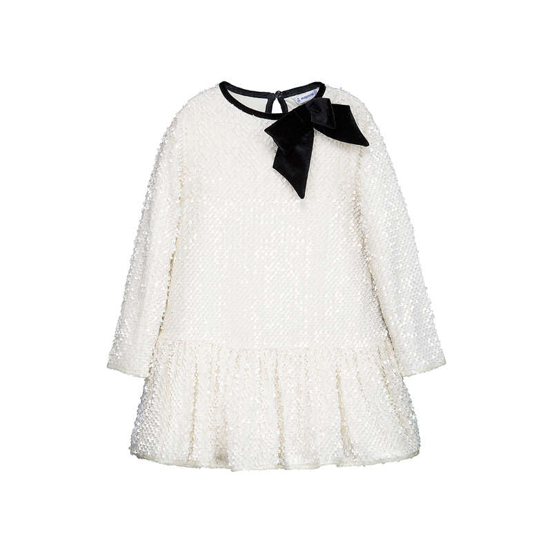 Vestido terciopelo lentejuelas 4931 soja