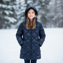 Cargar imagen en el visor de la galería, Chaqueton largo 7432 Marino
