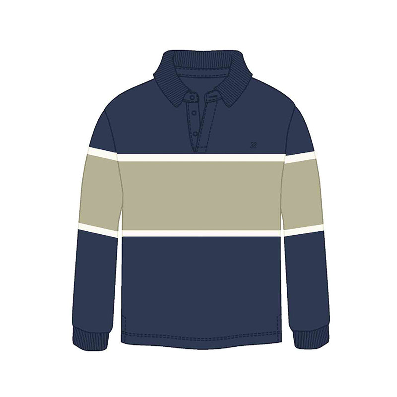 Polo m/l blocking 7104 marino