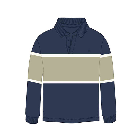 Polo m/l blocking 7104 marino