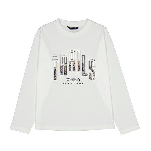 Camiseta m/l "trails" 7007 nata