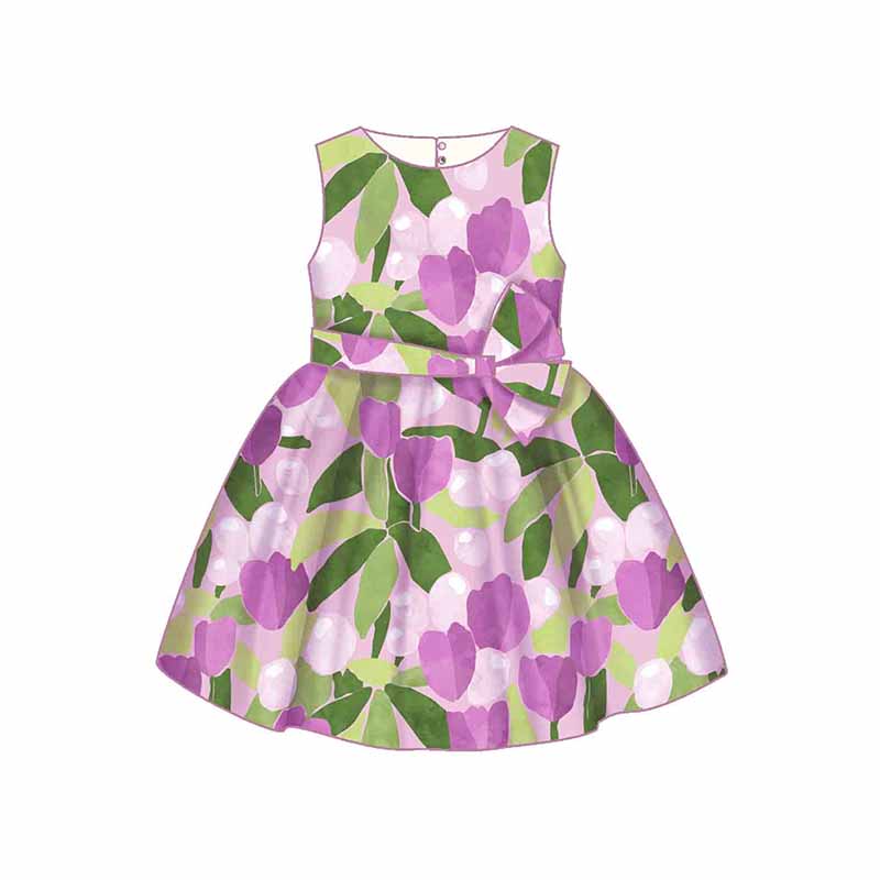 Vestido 3913 malva