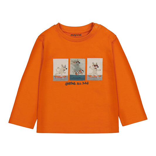 Camiseta m/l   2063 calabaza