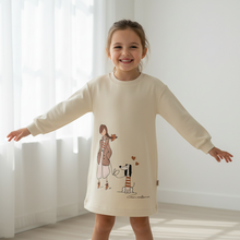 Cargar imagen en el visor de la galería, Vestido felpa evase 4929 arena
