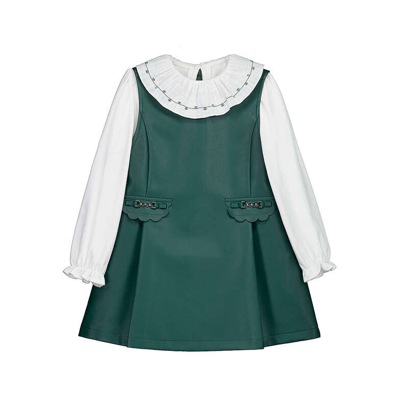 Vestido pu combinado 4921 botella