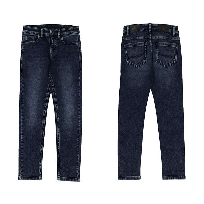 Pantalon soft denim 7570 Blue black