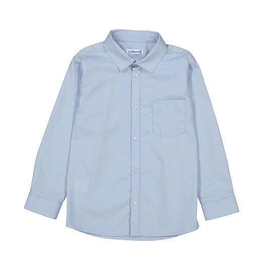 Camisa m/l basica 146 celeste