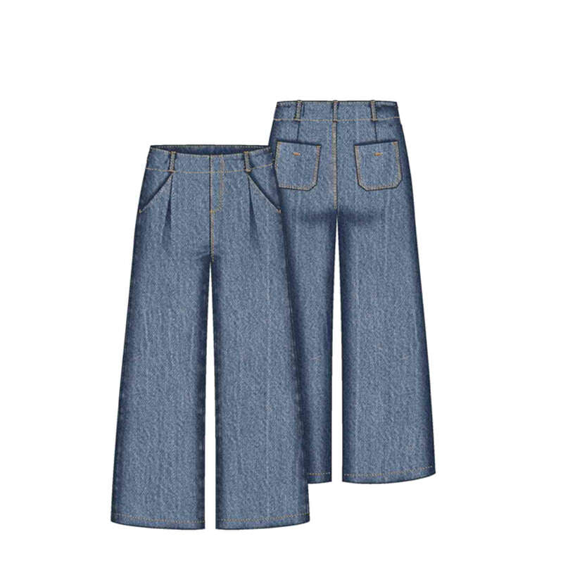 Pantalon largo wide leg 7573 medio