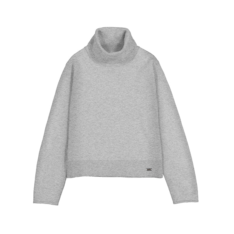 Blusa tejido cuello alto 313 plata vig