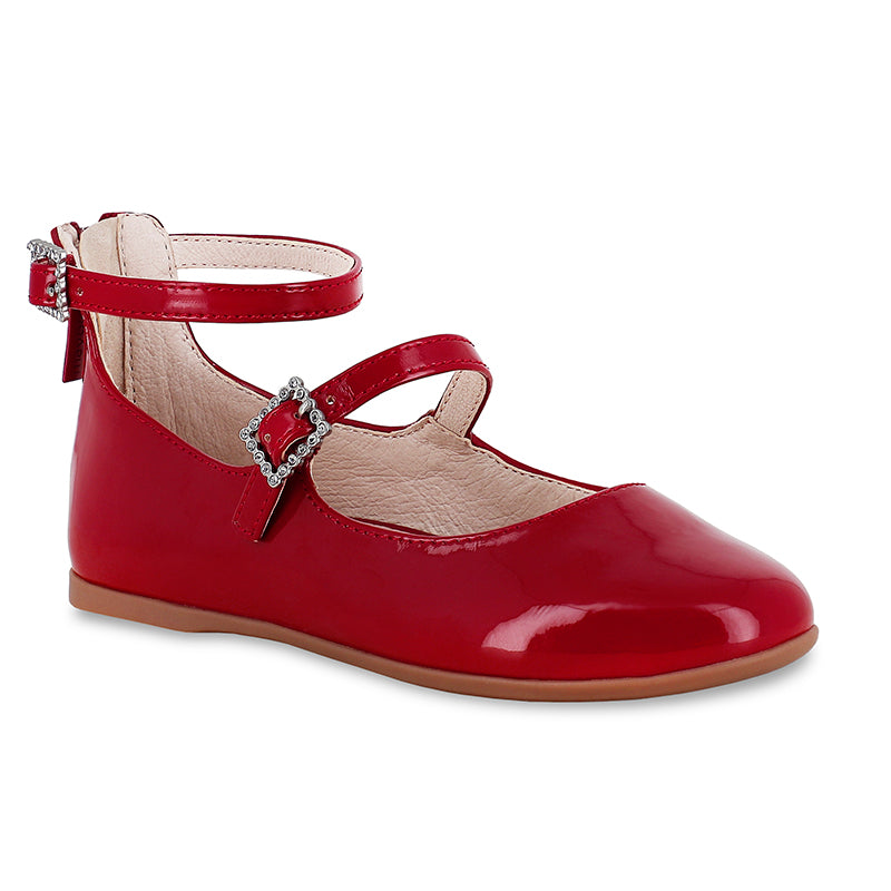 Mercedita hebillas 44554 rojo