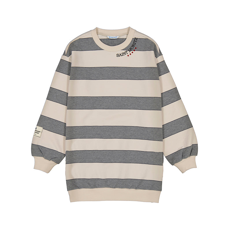 Vestido rayas 7913 acero vig