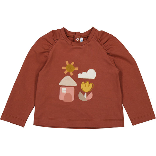 Camiseta m/l   2081 terracota