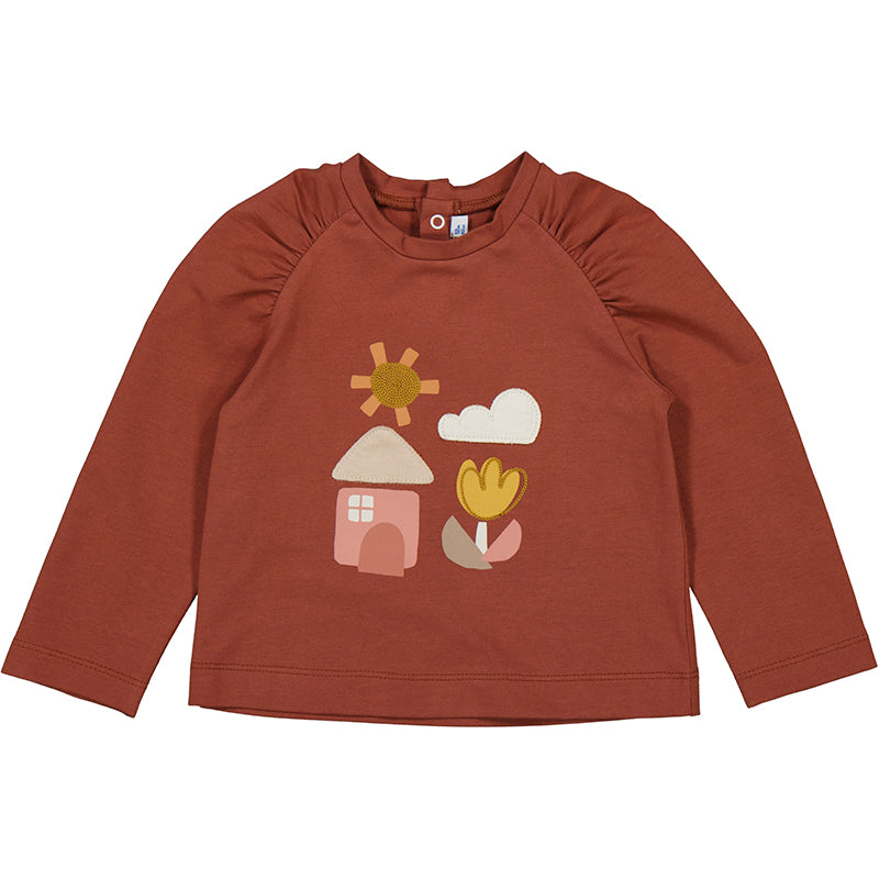 Camiseta m/l   2081 terracota