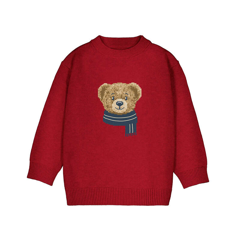 Jersey intarsia 4306 Rojo
