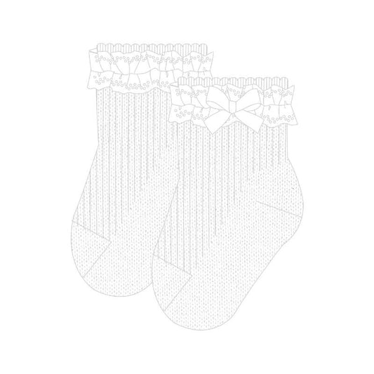 Calcetin volantes 9061 blanco