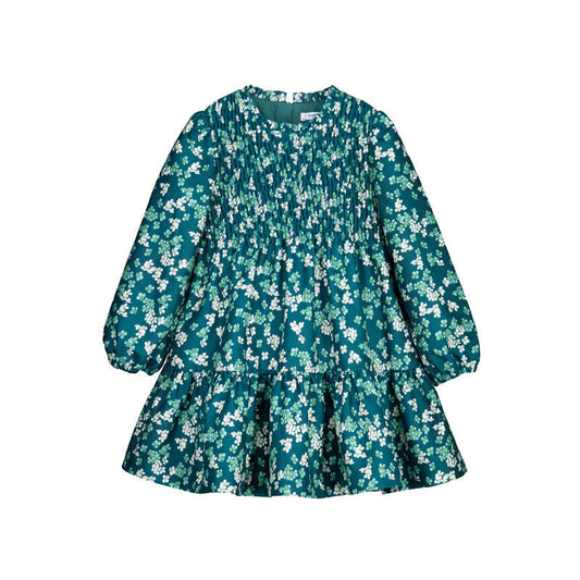 Vestido terciopelo estampado 4926 nenufar