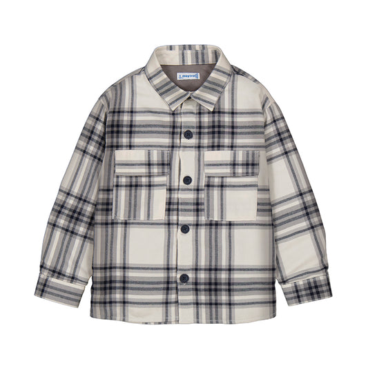 Sobrecamisa cuadros 4123 gris