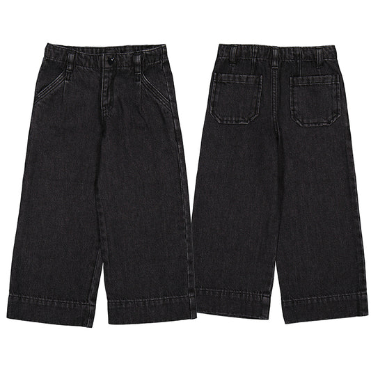 Pantalon tejano wide leg 4578 negro