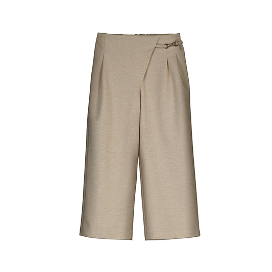 pantalon punto pinzas 4573 topo