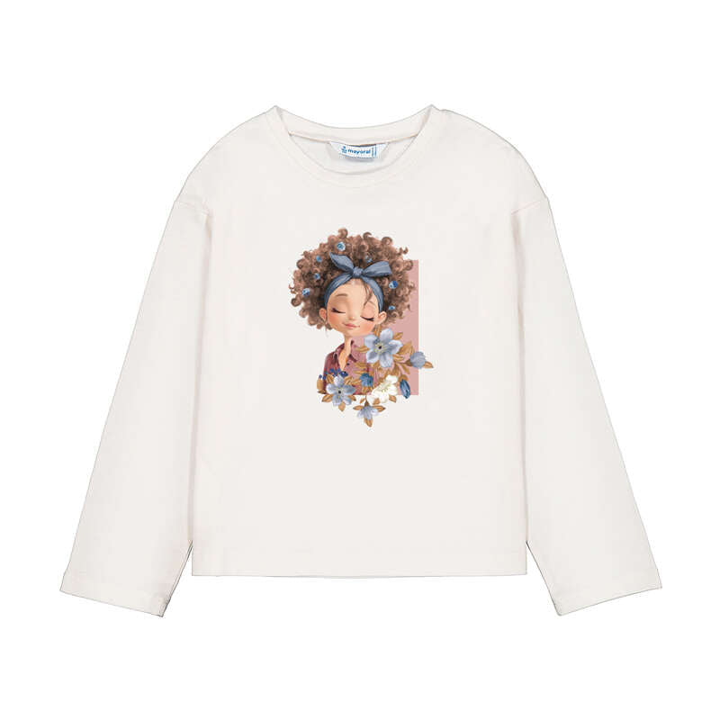 Camiseta m/l 4003 crudo