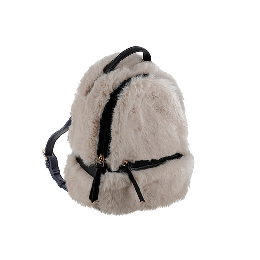 Mochila Pelo combinada 5995 beige