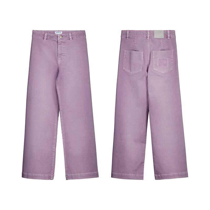 Pantalon largo wide leg 7502 lavanda