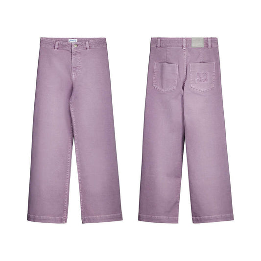 Pantalon largo wide leg 7502 lavanda
