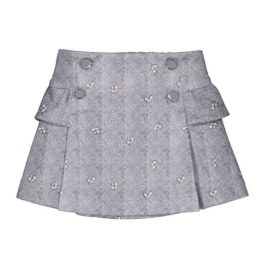 Falda antelina estampada 4905 Gris vig