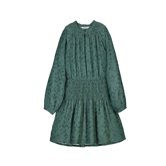 Vestido gasa lurex 7909 eucalipto