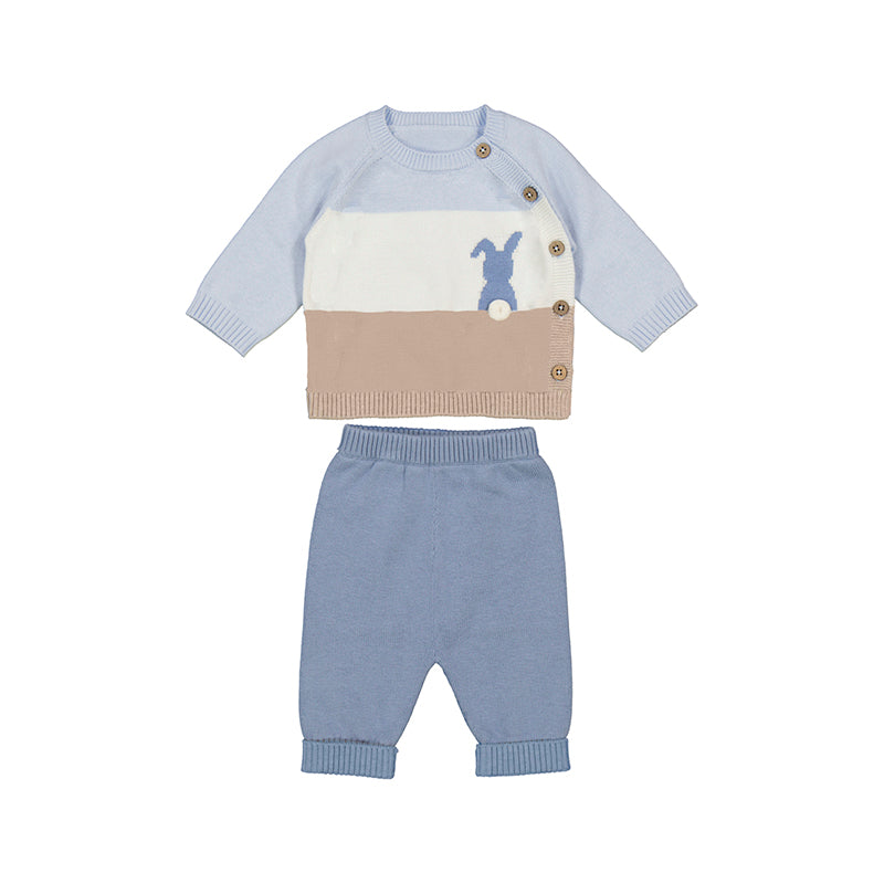Conj. pantalon largo tricot 2569 nube