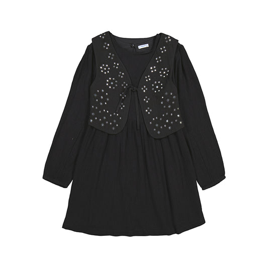 Vestido chaleco 7910 negro