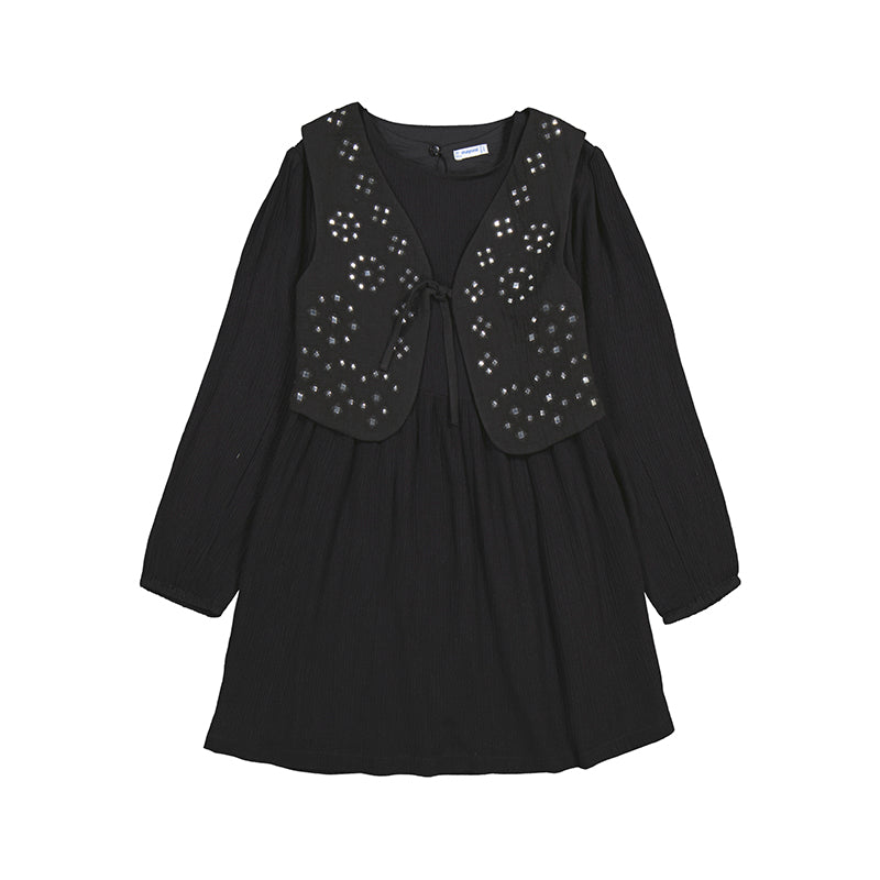 Vestido chaleco 7910 negro