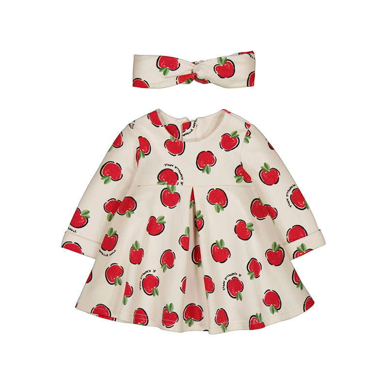 Vestido felpa estampado 2827 guinda