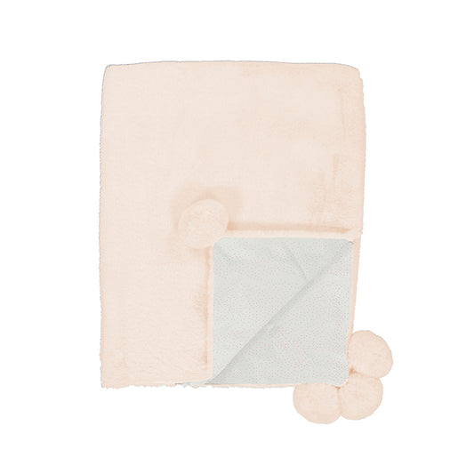 Manta pelo pom pom 9955 Rosa baby