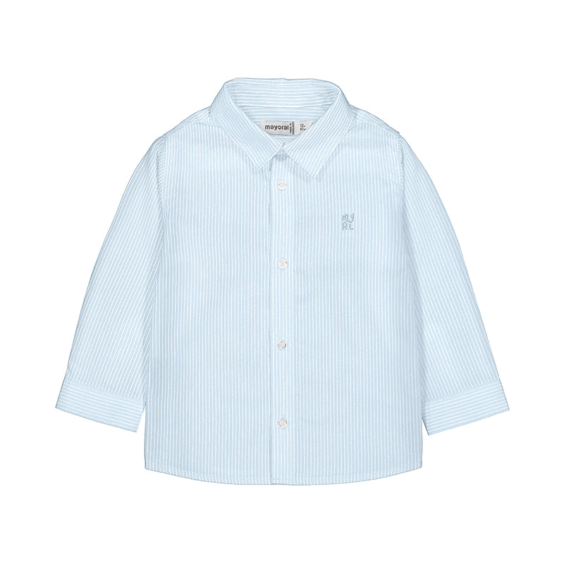 Camisa m/l basica 124 celeste