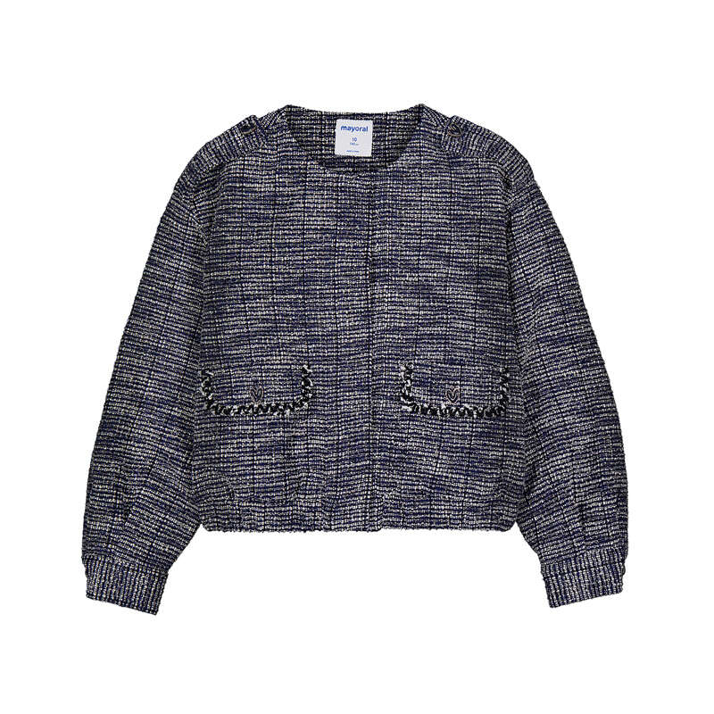 Chaqueta punto tweed 7433 noche