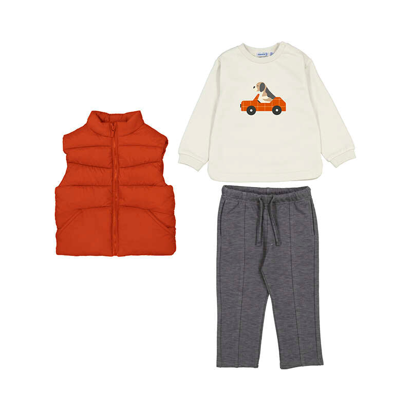 Conj. pant. pullover chaleco 2649 caldera